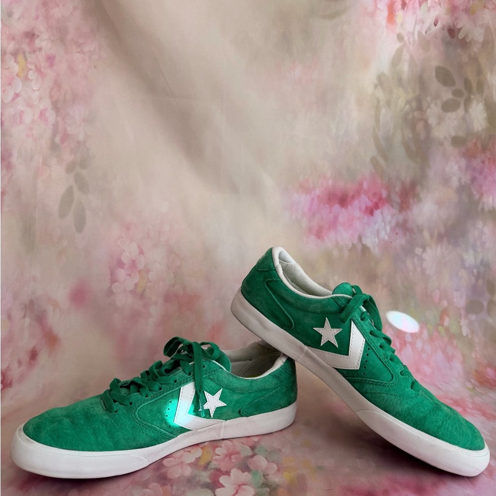 Converse Green and White Sneakers